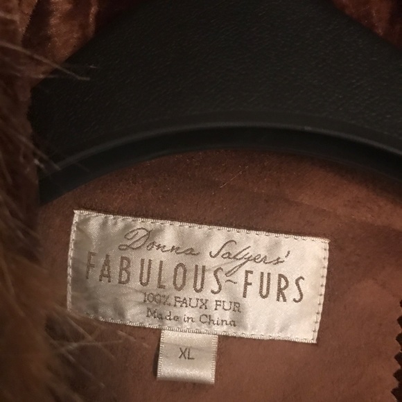 🌹SOLD!!🌹SUEDE FULL LENGTH FAUX FOX FUR COAT!! - Picture 8 of 8